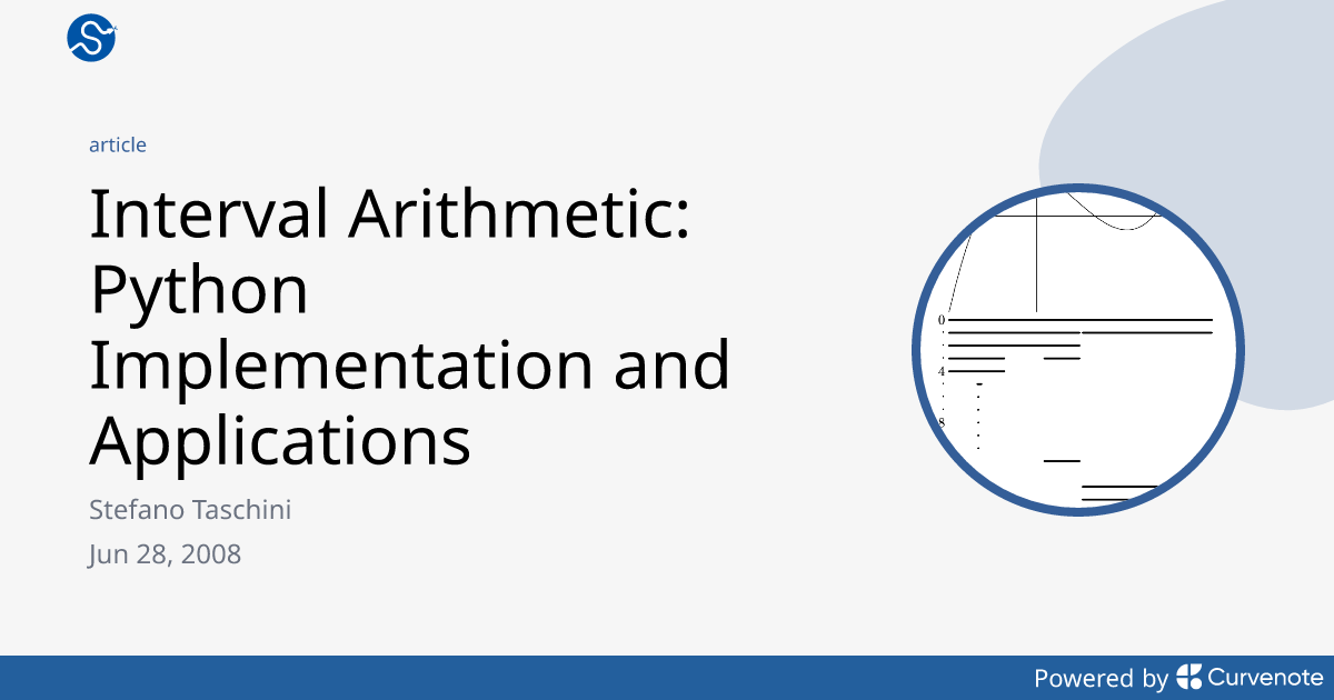 Interval Arithmetic: Python Implementation and Applications - SciPy ...